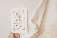 Load image into Gallery viewer, Zodiac Astrology Women Handmade Gold Foil Cards