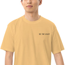 Load image into Gallery viewer, Be the Light Men’s Premium Heavyweight Tee