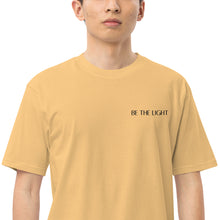 Load image into Gallery viewer, Be the Light Men’s Premium Heavyweight Tee