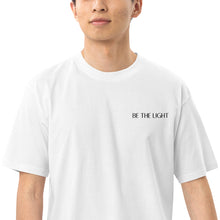 Load image into Gallery viewer, Be the Light Men’s Premium Heavyweight Tee