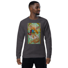 Load image into Gallery viewer, Warrior of Light: Archangel Michael Stained Glass Sweatshirt