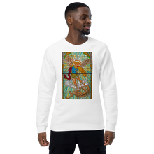 Load image into Gallery viewer, Warrior of Light: Archangel Michael Stained Glass Sweatshirt