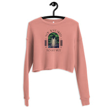 Load image into Gallery viewer, Just Start Cropped Sweatshirt