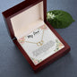 Solid Gold Necklace for the Wife, Girlfriend, Partner, Lover
