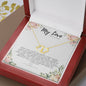 Solid Gold Necklace for the Wife, Girlfriend, Partner, Lover