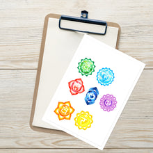 Load image into Gallery viewer, Chakra Stickers Sheet