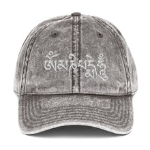 Load image into Gallery viewer, Om mani Padme Hum Vintage Cotton Twill Cap