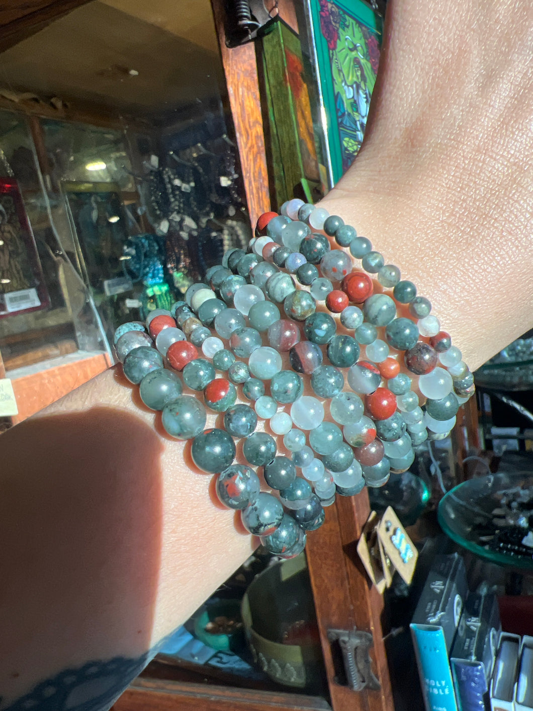 African Bloodstone Bracelet