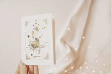 Load image into Gallery viewer, Zodiac Astrology Women Handmade Gold Foil Cards
