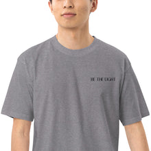 Load image into Gallery viewer, Be the Light Men’s Premium Heavyweight Tee
