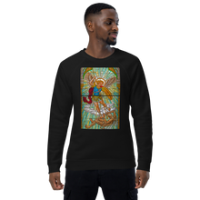 Load image into Gallery viewer, Warrior of Light: Archangel Michael Stained Glass Sweatshirt
