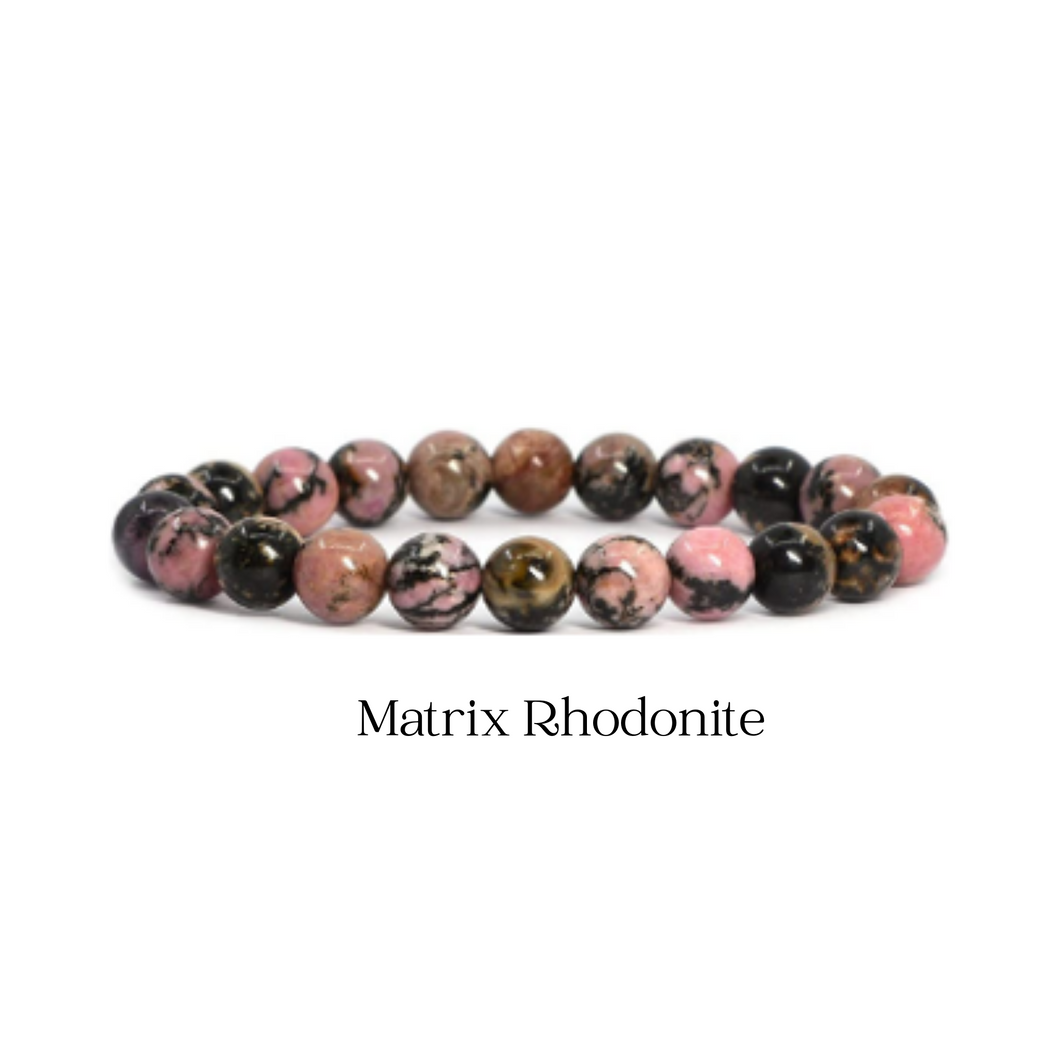 Matrix Rhodonite Bracelet