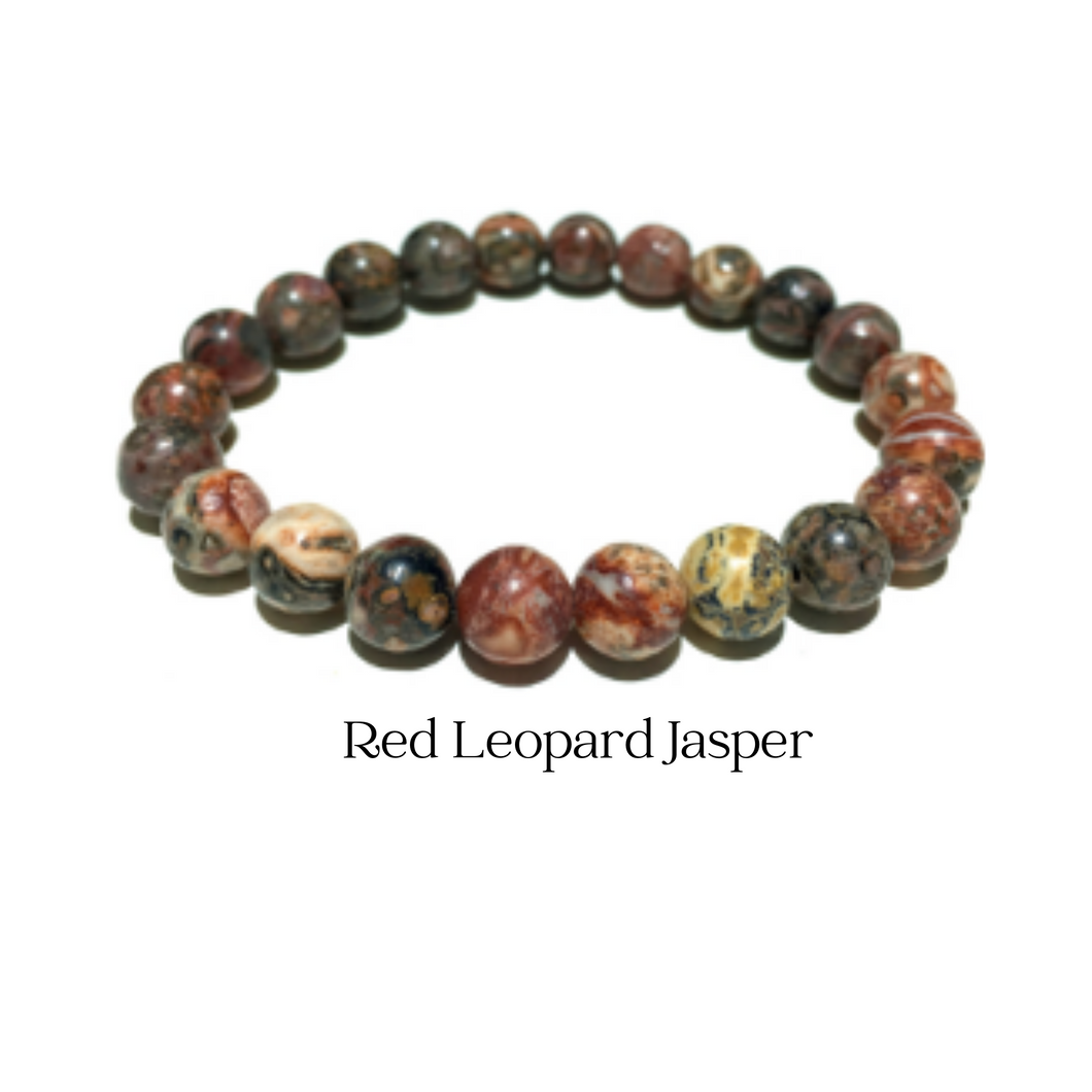 Red Leopard Jasper Bracelet
