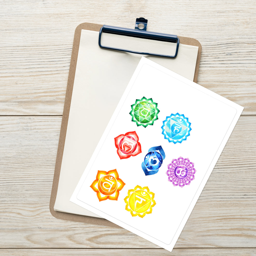 Chakra Stickers Sheet